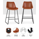 Fenella PU Leather Barstools (Set of 2)