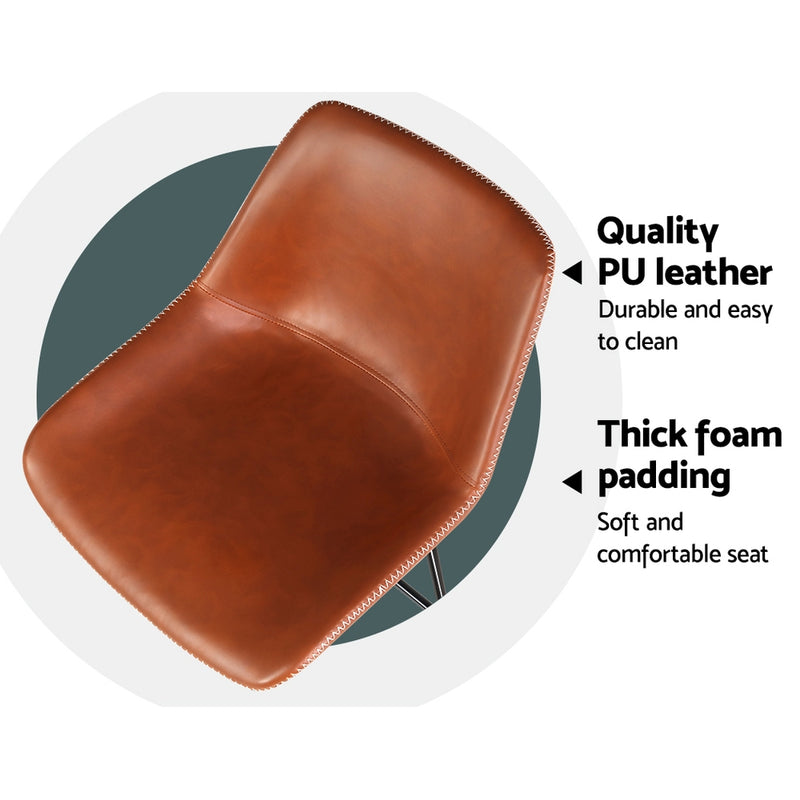 Fenella PU Leather Barstools (Set of 2)