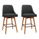 Patrick Barstools (Set of 2) - Charcoal