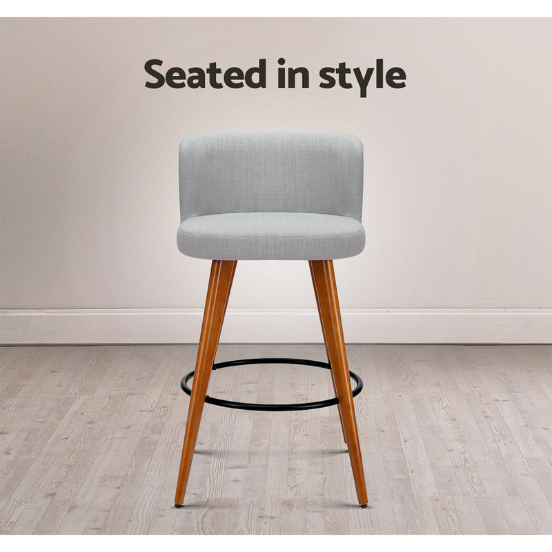 Douglas Barstools (Set of 2) - Light Grey