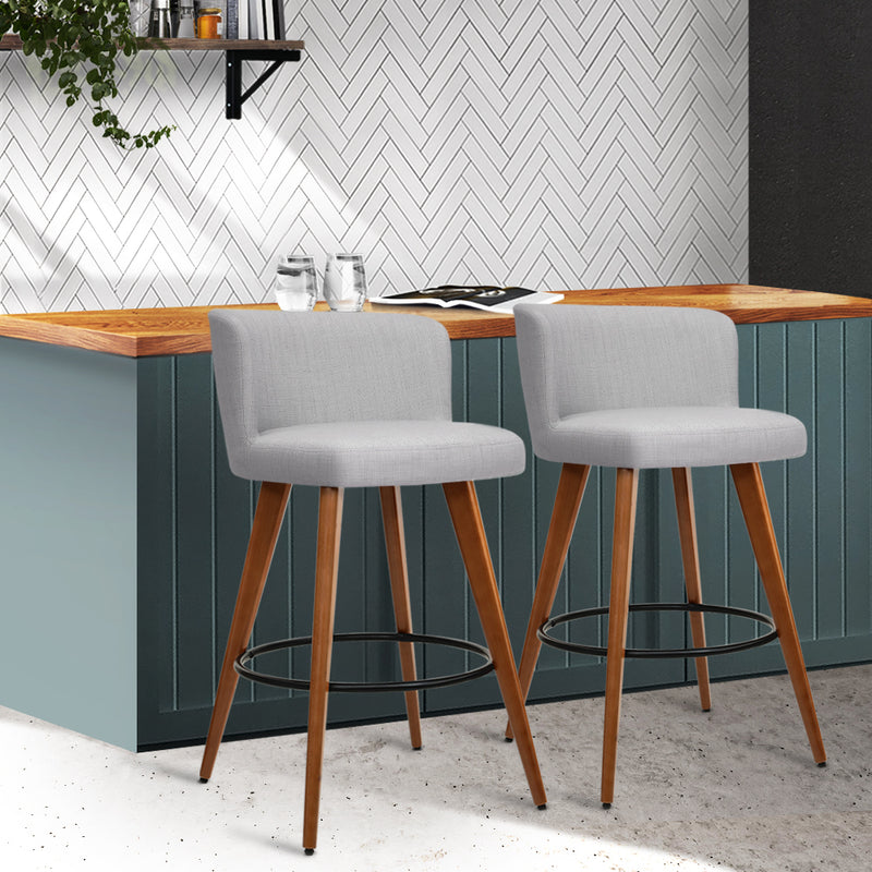 Douglas Barstools (Set of 2) - Light Grey