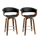 Elliot PU Barstools (Set of 2) - Black