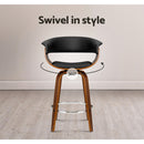 Elliot PU Barstools (Set of 4) - Black
