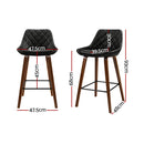 Caspian PU Barstools (Set of 2)