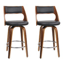 Porsha PU Barstools (Set of 2) - Black