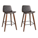 Laurent PU Barstools (Set of 2) - Brown