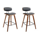 Bonnie PU Barstools (Set of 2) - Black