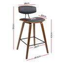 Bonnie PU Barstools (Set of 2) - Black