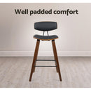 Bonnie PU Barstools (Set of 2) - Black
