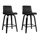 Lander PU Barstools (Set of 2) - Black