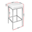 Boxy Barstools (Set of 2) - White