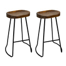 Sedaka 65cm Barstools (Set of 2) - Walnut