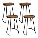Sedaka 65cm Barstools (Set of 4) - Walnut