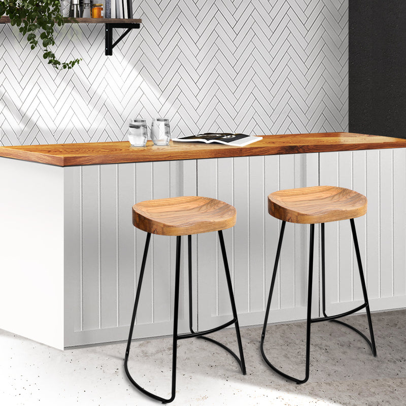 Sedaka 65cm Barstools (Set of 2) - Natural