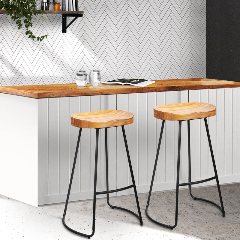 Sedaka 75cm Barstools (Set of 2) - Natural