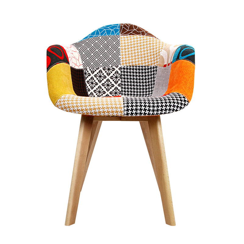 Trent Crucis Fabric Dining Chairs (Set of 2)