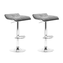 Bruca Fabric Barstools (Set of 2) - Grey