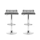 Bruca Fabric Barstools (Set of 2) - Grey