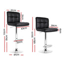 Gerano PU Barstools (Set of 2) - Black.