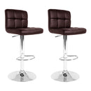Gerano PU Barstools (Set of 2) - Chocolate