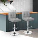 Gerano Fabric Barstools (Set of 2) - Grey.