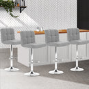Gerano Fabric Barstools (Set of 4) - Grey