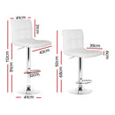 Gerano PU Barstools (Set of 2) - White