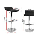 Bertone PU Barstools (Set of 2) - Black
