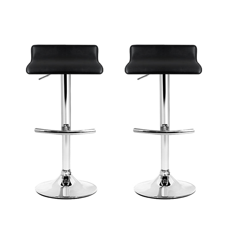 Bertone PU Barstools (Set of 2) - Black