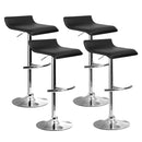 Bertone PU Barstools (Set of 4) - Black