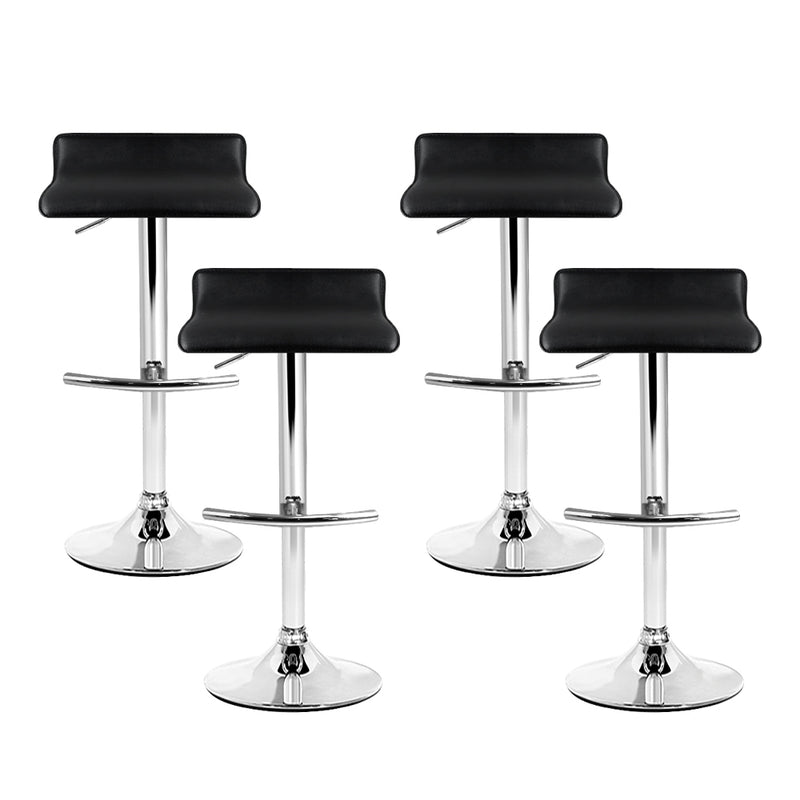 Bertone PU Barstools (Set of 4) - Black