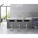 Bertone PU Barstools (Set of 4) - Black