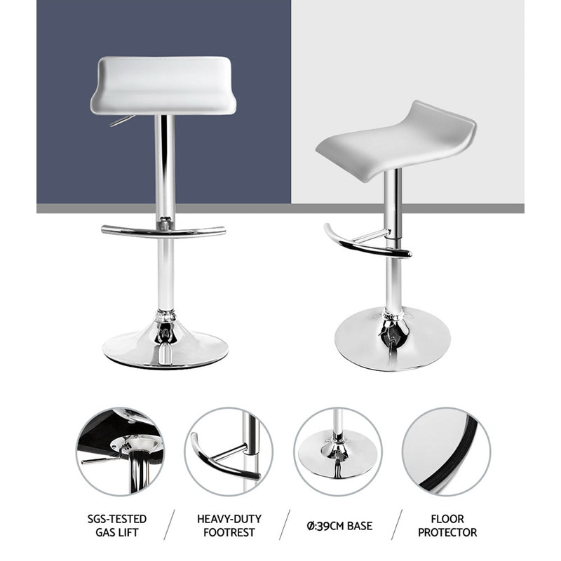 Bertone PU Barstools (Set of 2) - White