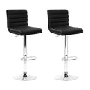 Boisdine PU Barstools (Set of 2) - Black