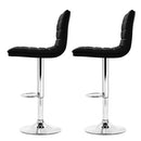 Boisdine PU Barstools (Set of 2) - Black