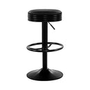 Cesar PU Barstools (Set of 2) - Black Legs