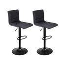 Victoria PU Barstools (Set of 2) - Black