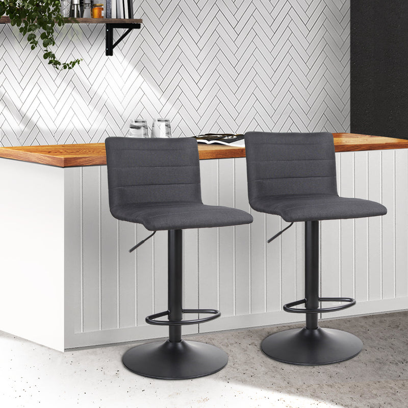 Victoria PU Barstools (Set of 2) - Black