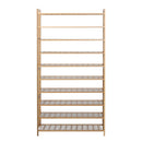 10-Tier Bamboo Shoe Rack