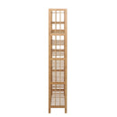 10-Tier Bamboo Shoe Rack