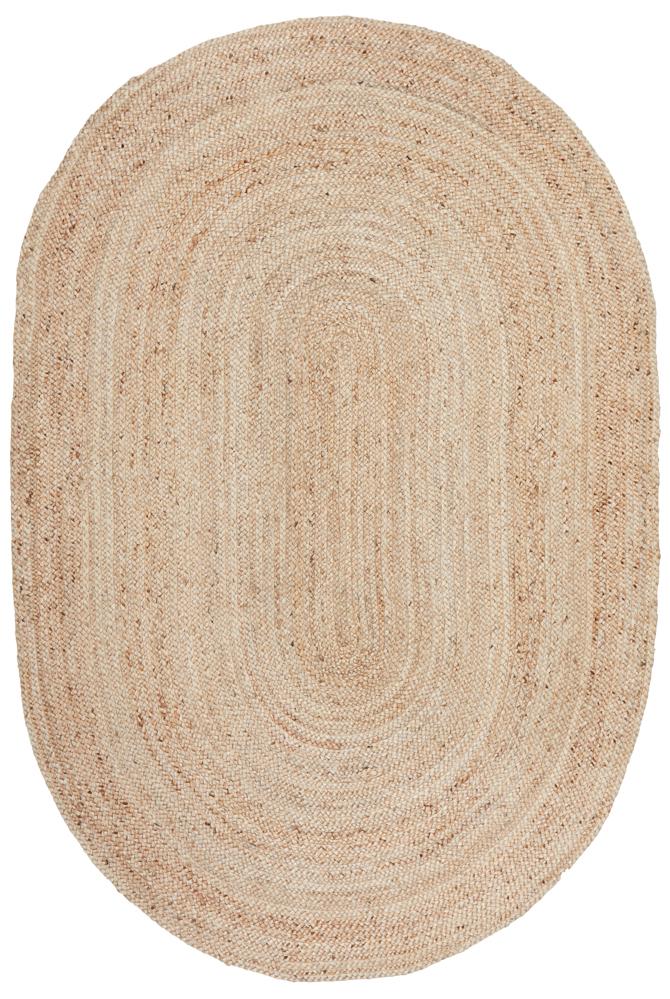 Byron Oval Rug - Natural.