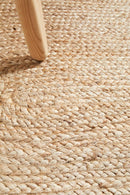 Byron Oval Rug - Natural.
