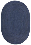 Byron Oval Rug - Navy.