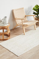 Byron Runner Rug - White.