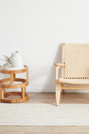 Byron Runner Rug - White.