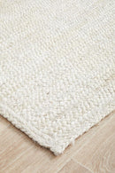 Byron Runner Rug - White.