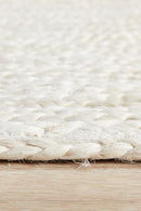 Byron Runner Rug - White.