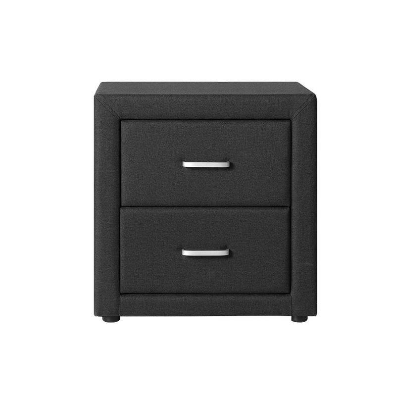 Moda Fabric Bedside - Charcoal