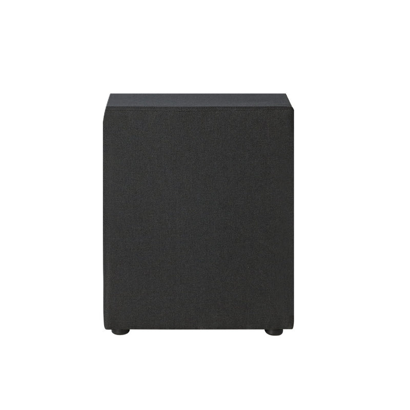 Moda Fabric Bedside - Charcoal