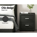 Moda Fabric Bedside - Charcoal